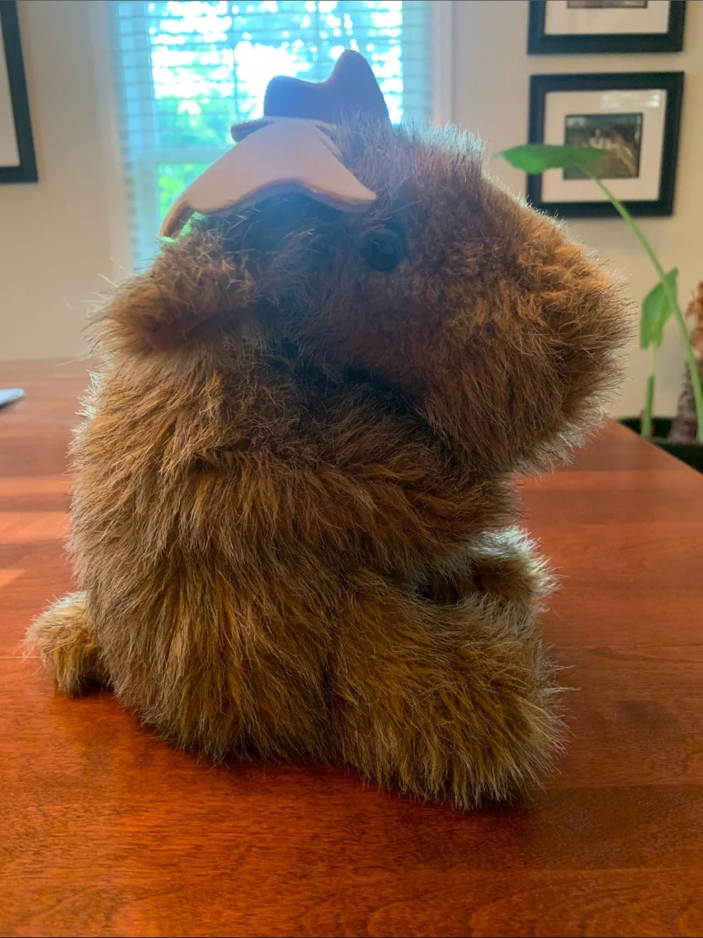 Plush Brown Moose Puppet - Soft & Cuddly for Creative Play